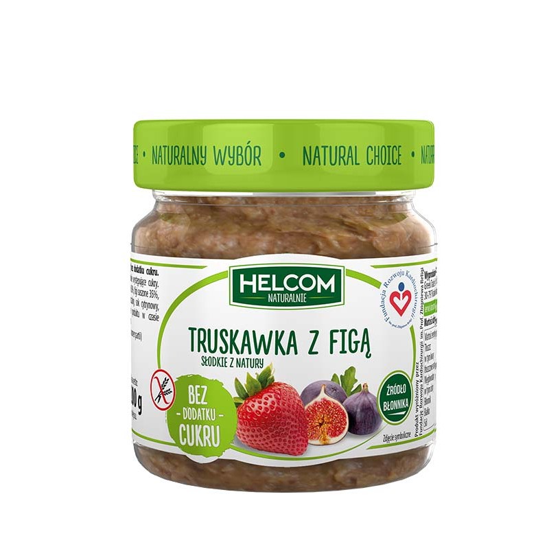 Pasta owocowa truskawka z figą 200 g Helcom naturalnie