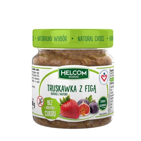 Pasta owocowa truskawka z figą 200 g Helcom naturalnie