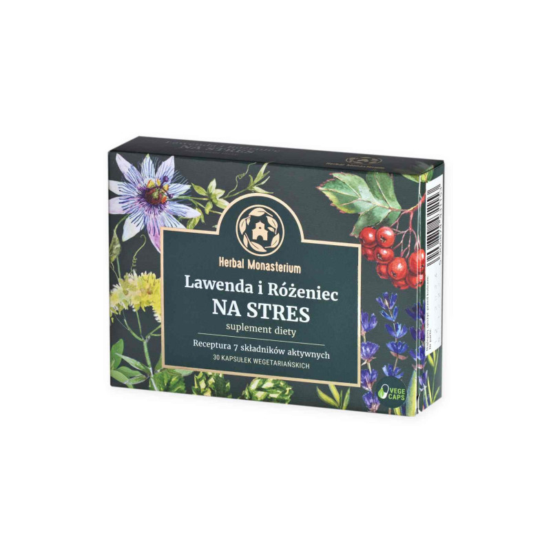 Lawenda i Różeniec na Stres 30 caps wege Herbal Monasterium