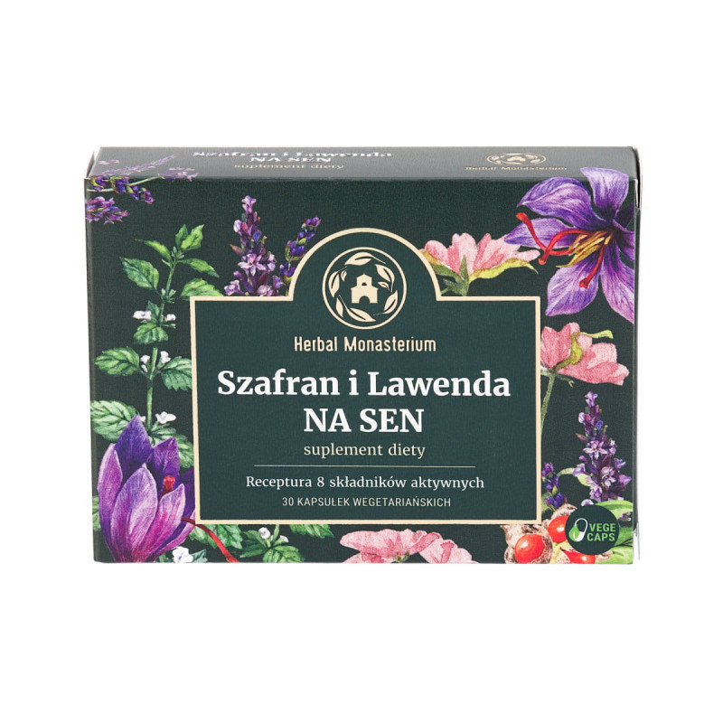 Szafran i Lawenda na Sen 30 caps wege Herbal Monasterium