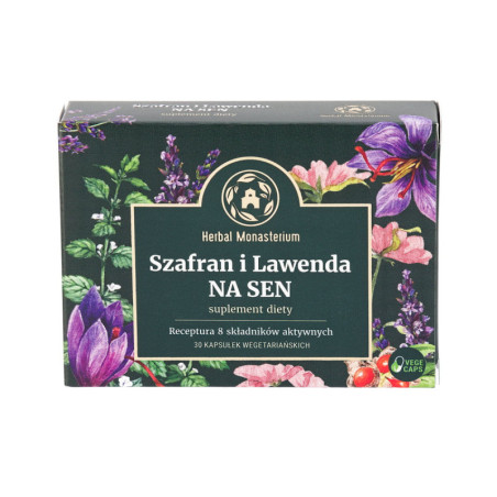 Szafran i Lawenda na Sen 30 caps wege Herbal Monasterium