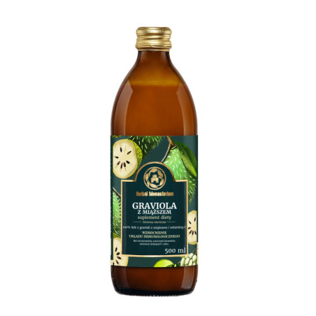 Graviola z miąższem sok 500 ml Herbal Monasterium
