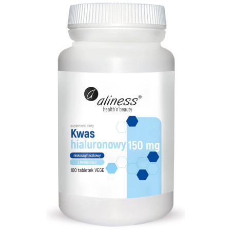 KWAS HIALURONOWY VEGE 150mg – 100tabl Aliness