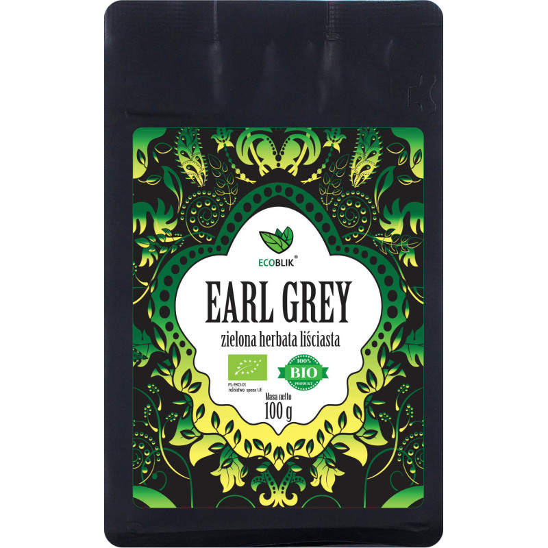 Herbata zielona EARL GREY BIO 100 g EcoBlik