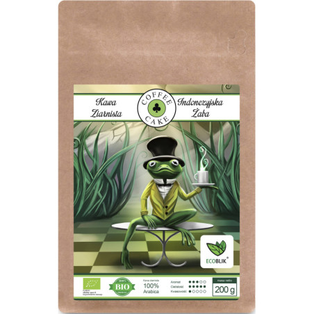 Kawa Indonezyjska Żaba Ziarnista EKO 200 g EcoBlik