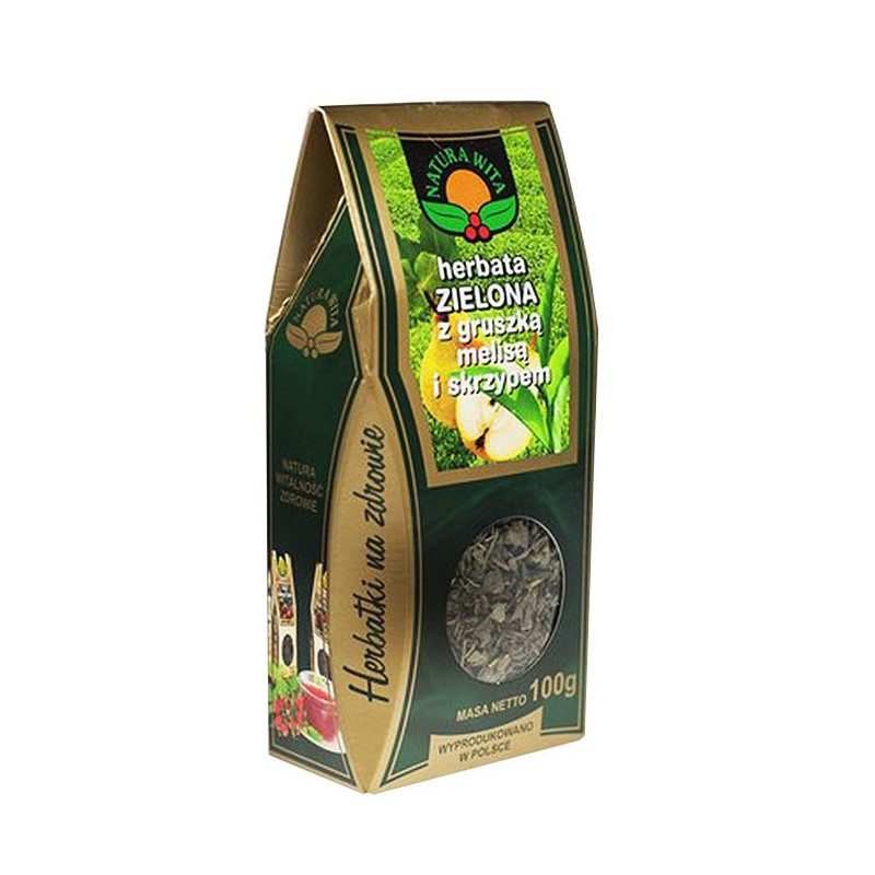 HERBATA ZIELONA Z OWOCEM GRUSZKI - 100g Natura Wita