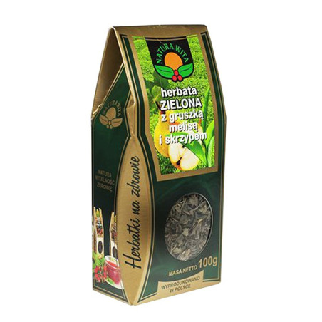 HERBATA ZIELONA Z OWOCEM GRUSZKI - 100g Natura Wita