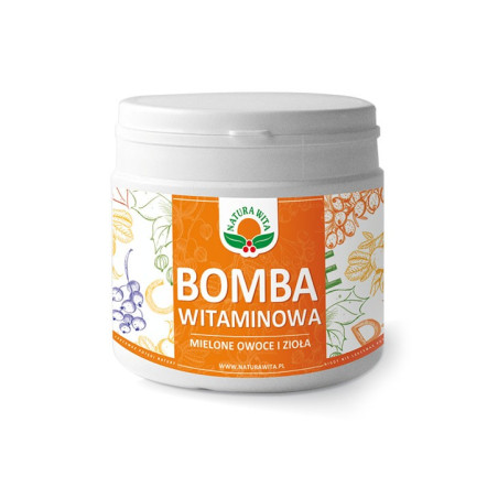 BOMBA WITAMINOWA - MIELONE OWOCWE I ZIOŁA (PUSZKA) -200g Natura Wita