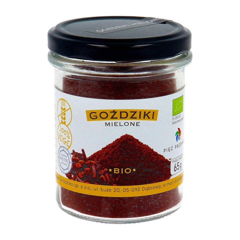 Goździki mielone bezglutenowe BIO 65 g Pięć Przemian
