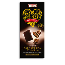 Czekolada gorzka 72% z kawą...