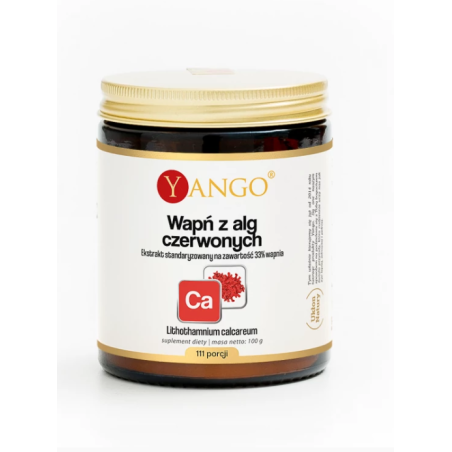 Wapń z alg czerwonych — proszek 100 g Yango