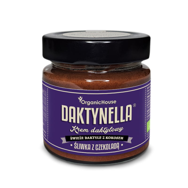 Daktynella śliwka z czekoladą BIO 190 g OrganicHouse