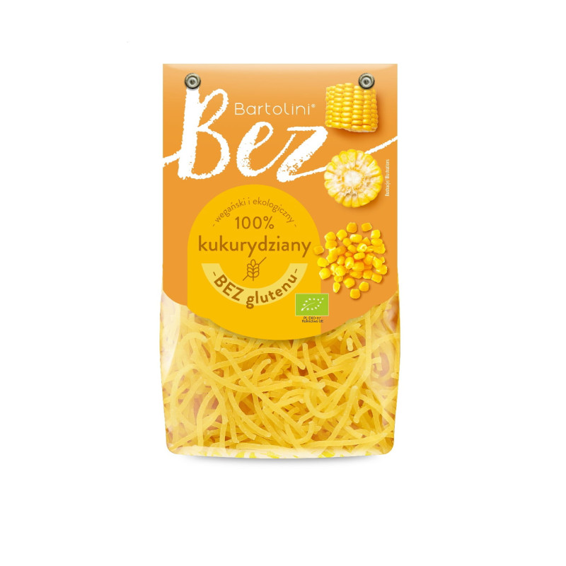 Makaron bezglutenowy z kukurydzy krajanka BIO 250 g Bartolini