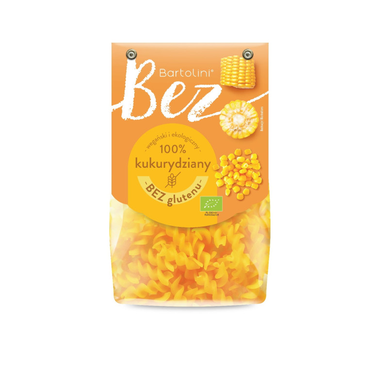 Makaron bezglutenowy z kukurydzy świder BIO 250 g Bartolini