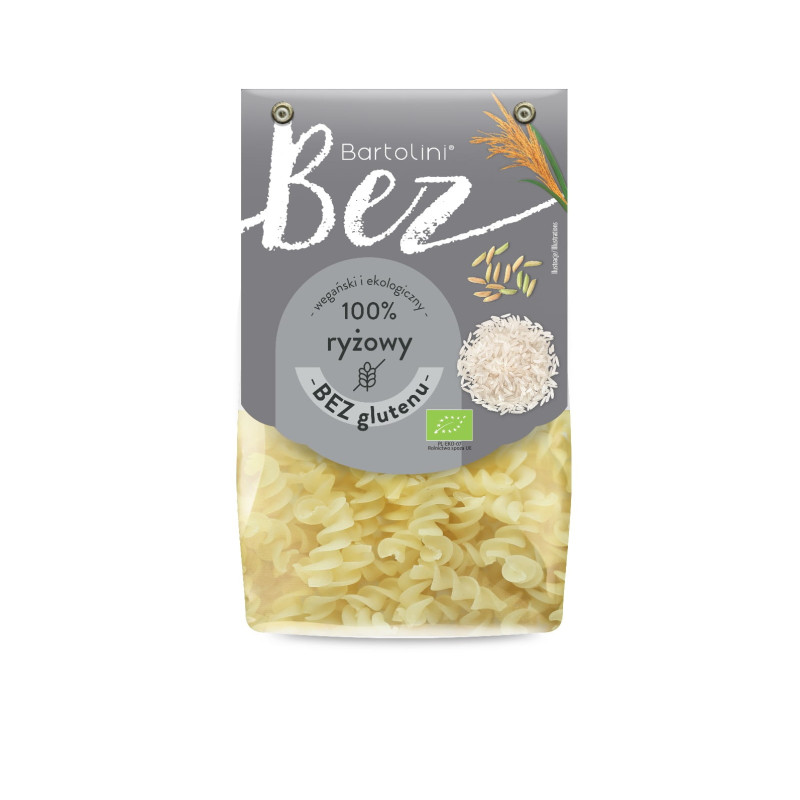 Makaron bezglutenowy ryżowy świder BIO 250 g Bartolini