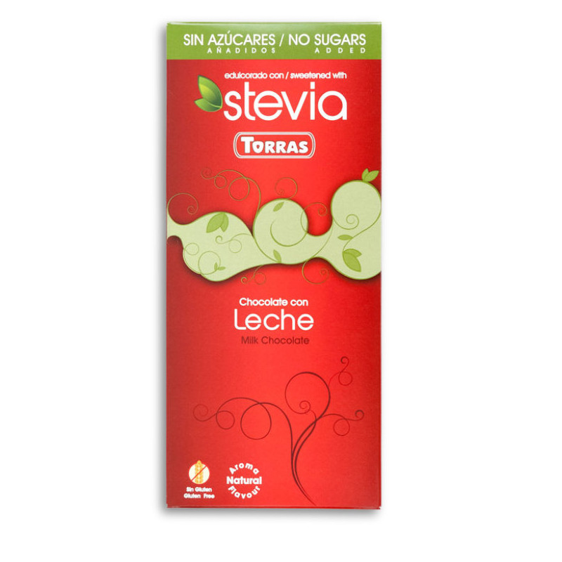 Czekolada mleczna ze stewią 100 g Torras