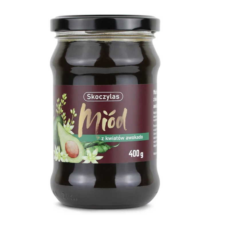 MIÓD z kwiatów awokado 400g.  Skoczylas