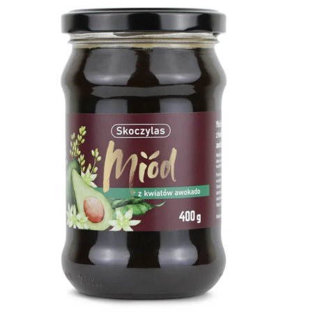 MIÓD z kwiatów awokado 400g.  Skoczylas