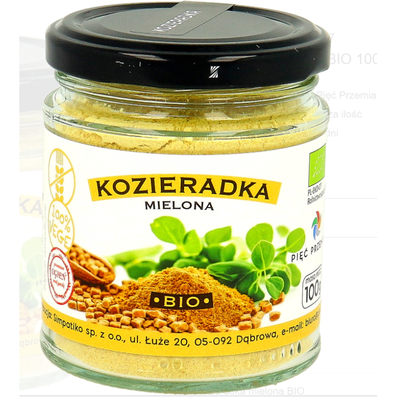 Kozieradka mielona BIO 100 g Pięć Przemian