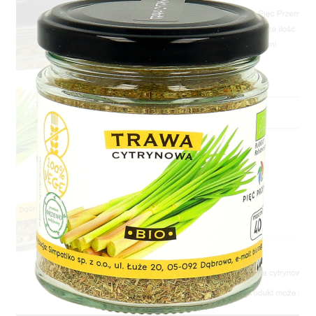 Trawa cytrynowa BIO 40 g Pięć Przemian