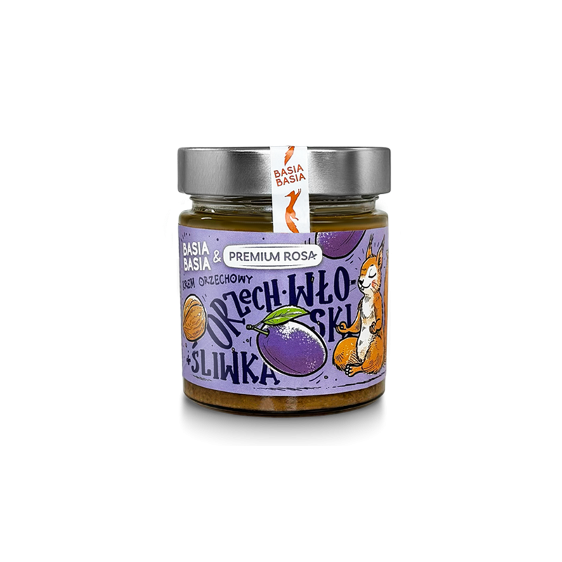 Krem z orzechów włoskich ze śliwką 195 g Basia Basia- Alpi