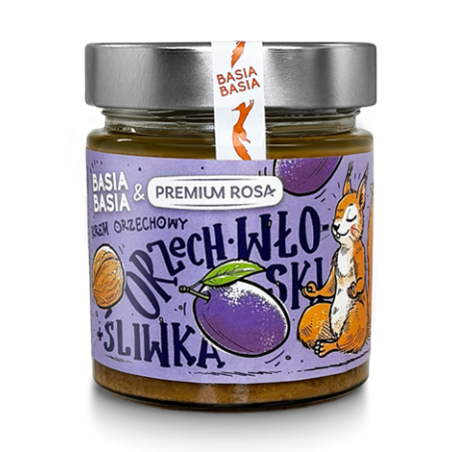 Krem z orzechów włoskich ze śliwką 195 g Basia Basia- Alpi