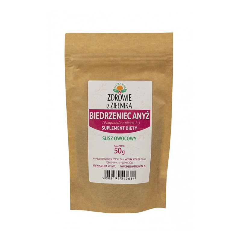 BIEDRZENIEC ANYŻ - SUPLEMENT DIETY - 50g Natura Wita