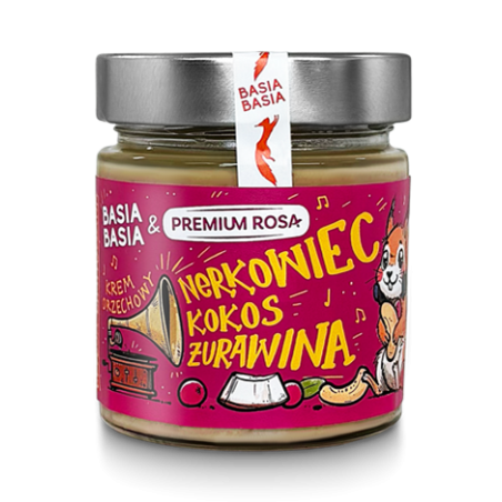 Krem z nerkowców z kokosem i żurawiną 195 g Basia Basia-Alpi