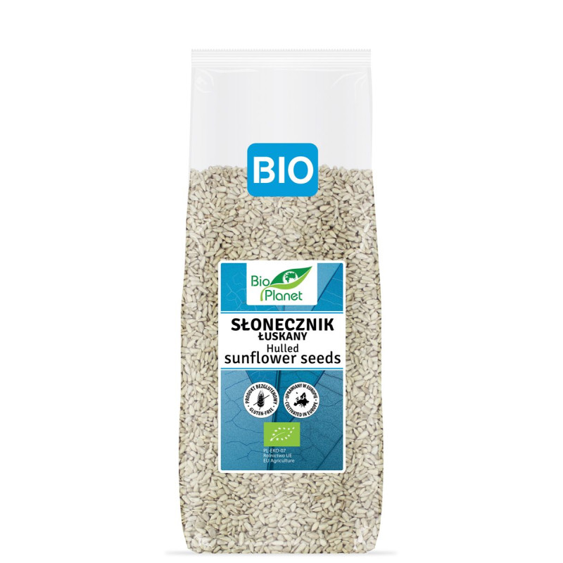 SŁONECZNIK ŁUSKANY BEZGLUTENOWY BIO 800 g - BIO PLANET