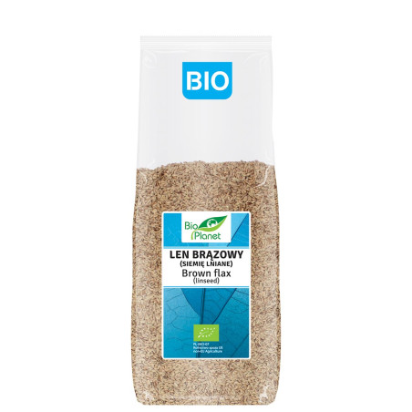 LEN BRĄZOWY (SIEMIĘ LNIANE) BIO 1 kg - BIO PLANET