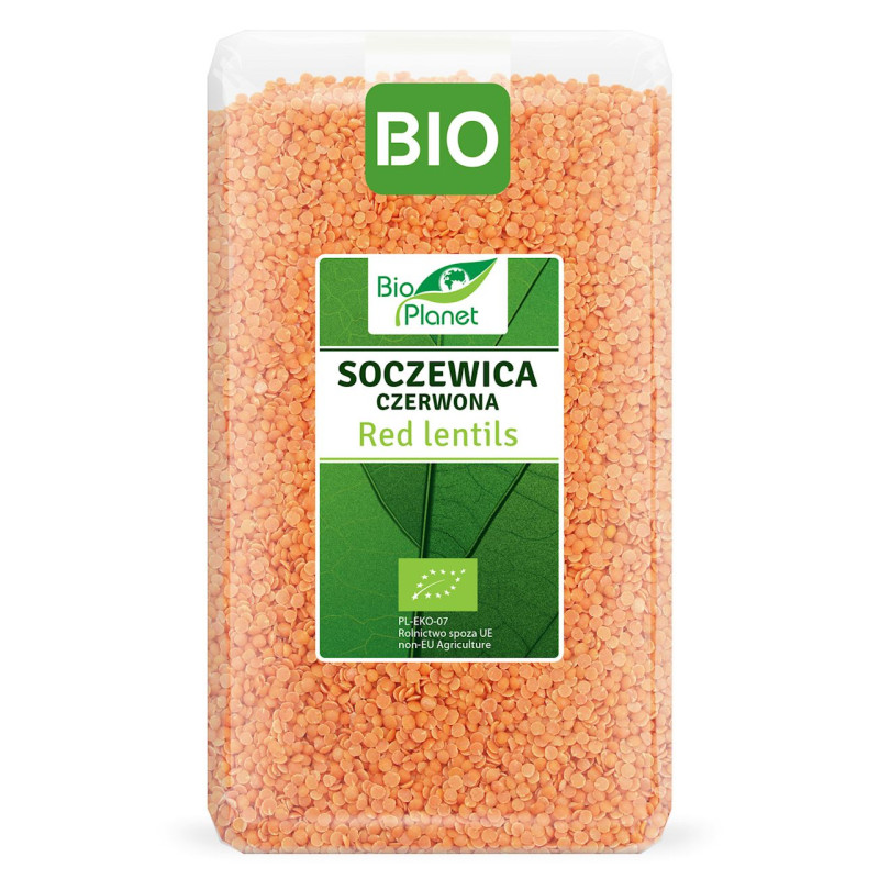SOCZEWICA CZERWONA BIO 1 kg - BIO PLANET