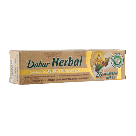 PASTA DO ZĘBÓW COMPLETE 26 AJURWEDYJSKICH ZIÓŁ BEZ FLUORU 100 ml - DABUR