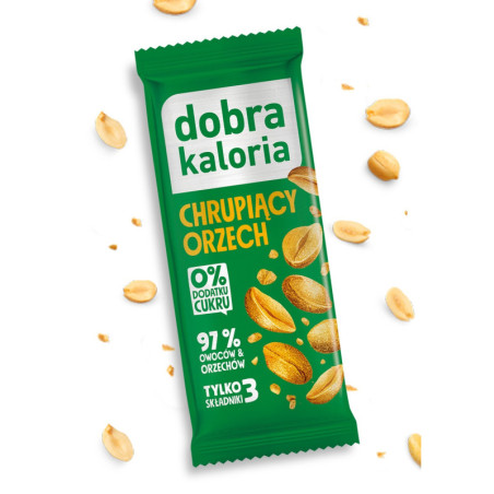 Baton owocowy chrupiący orzech 35 g Dobra Kaloria