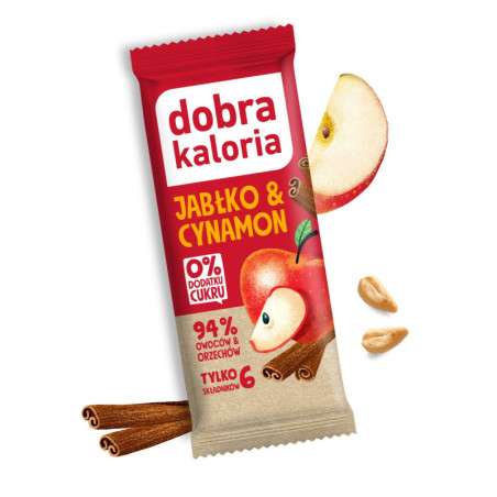 Baton owocowy jabłko & cynamon 35 g Dobra Kaloria