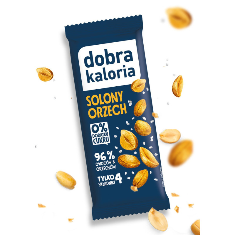 Baton owocowy solony orzech 35 g Dobra Kaloria