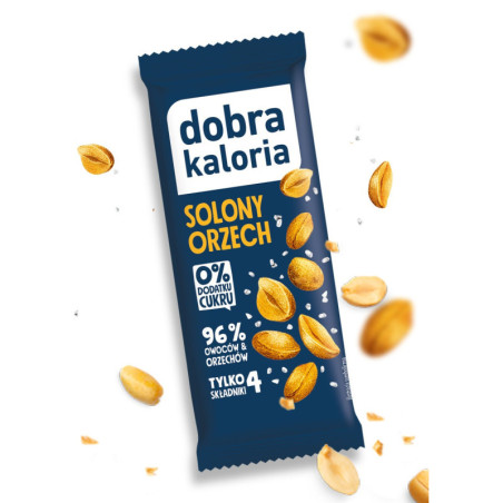 Baton owocowy solony orzech 35 g Dobra Kaloria