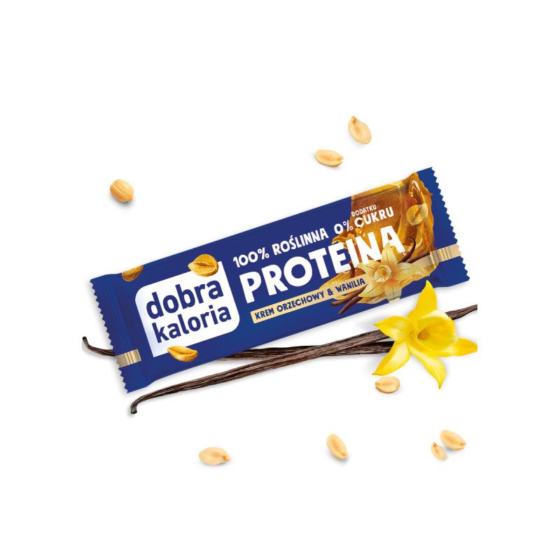 Baton PROTEINA Krem orzechowy & wanilia 45 g Dobra Kaloria