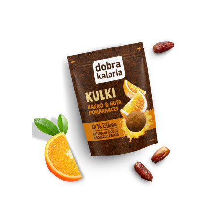 Kulki kakao & nuta pomarańczy 65 g Dobra Kaloria