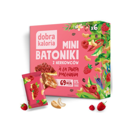 Mini Batoniki z nerkowców a'la tarta malinowa 102 g Dobra Kaloria