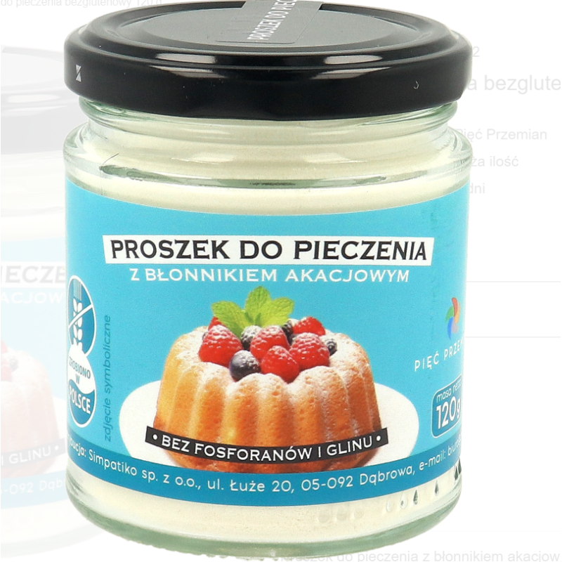 Proszek do pieczenia bezglutenowy 120 g Pięć Przemian