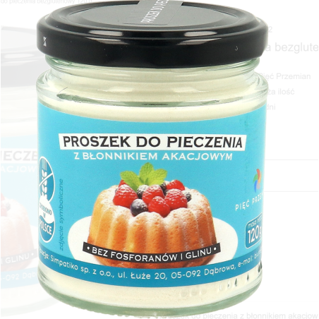 Proszek do pieczenia bezglutenowy 120 g Pięć Przemian