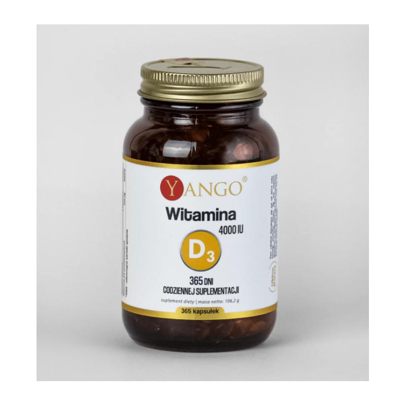 Witamina D3 4000 IU na 365 dni — 365 kapsułek Yango