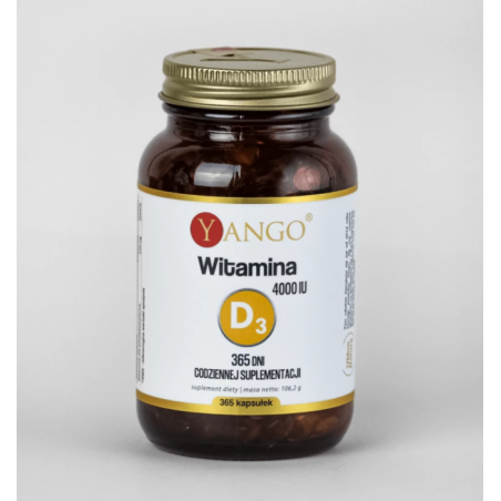 Witamina D3 4000 IU na 365 dni — 365 kapsułek Yango
