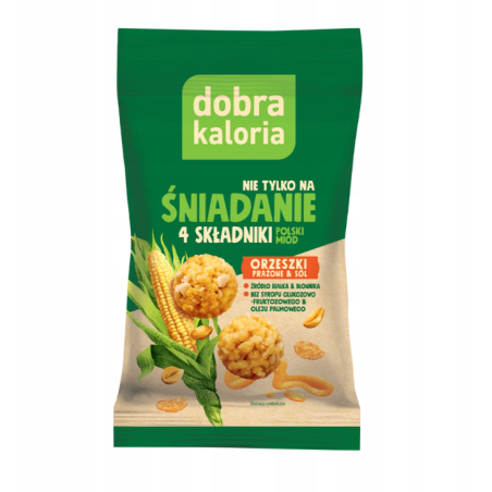 Kulki śniadaniowe prażone orzeszki i sól Dobra Kaloria 32g.