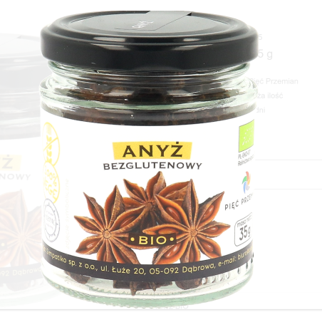 Anyż gwiazdki BIO 35 g Pięć Przemian