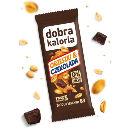 Baton orzeszki & czekolada 35g Dobra Kaloria