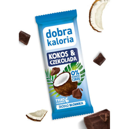 Baton Kokos i Czekolada 33g Dobra Kaloria