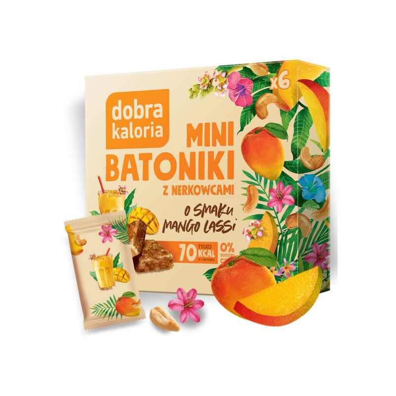 Mini batoniki o smaku mango lassi 102g Dobra Kaloria