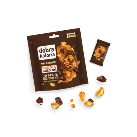 Mini batoniki orzeszki & czekolada 108 g Dobra Kaloria