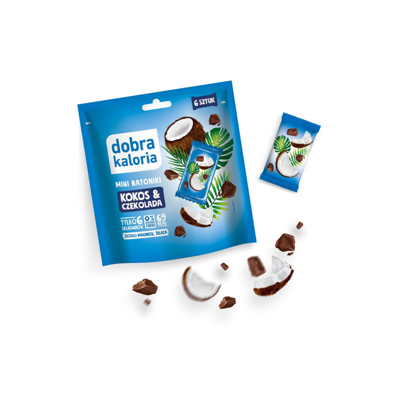 Mini batoniki kokos & czekolada 102g Dobra Kaloria